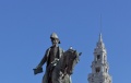 Monument of the king Pedro IV on the main square